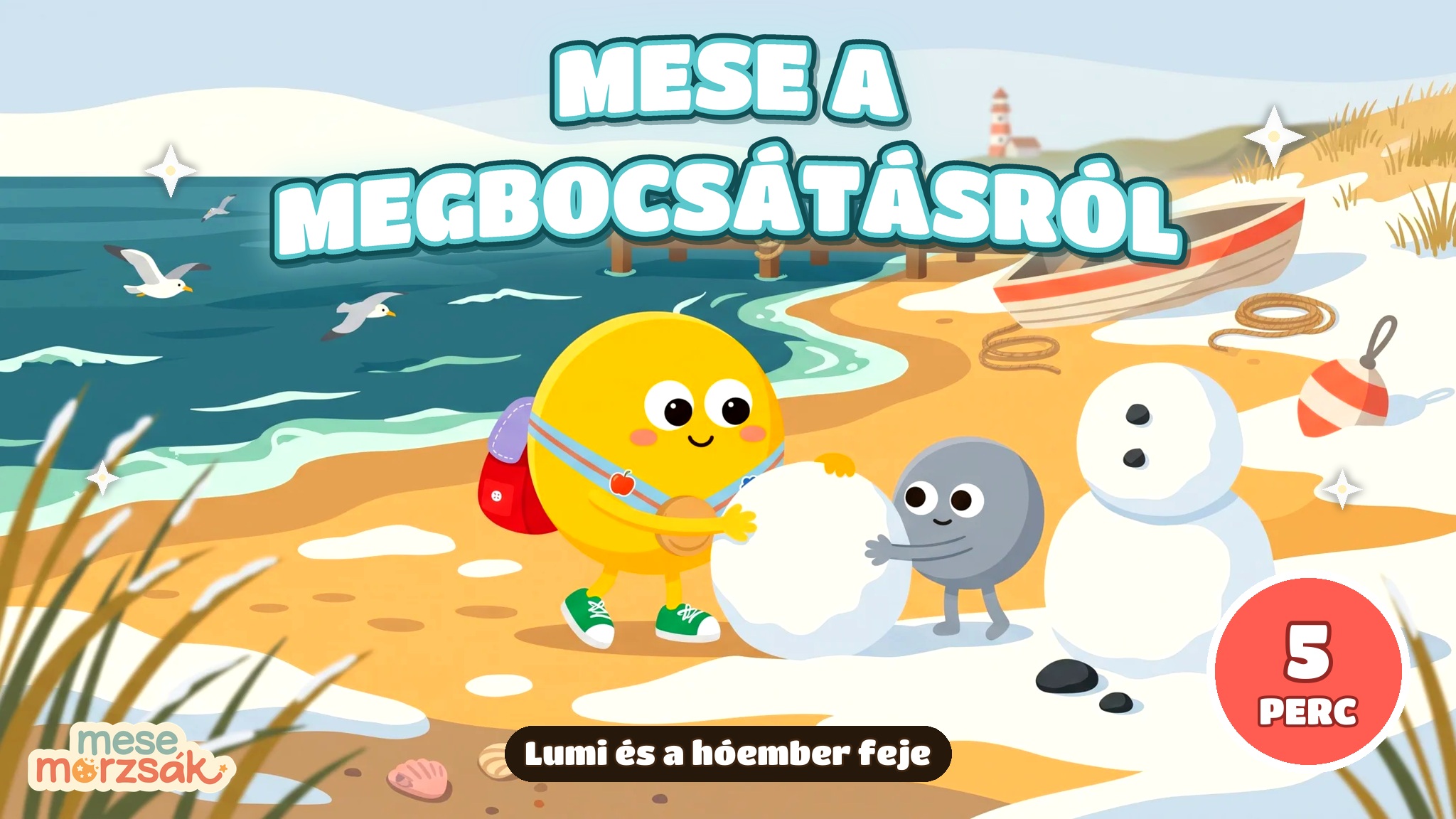Esti mese gyerekeknek – Lumi és a hóember feje, mese a megbocsátásról