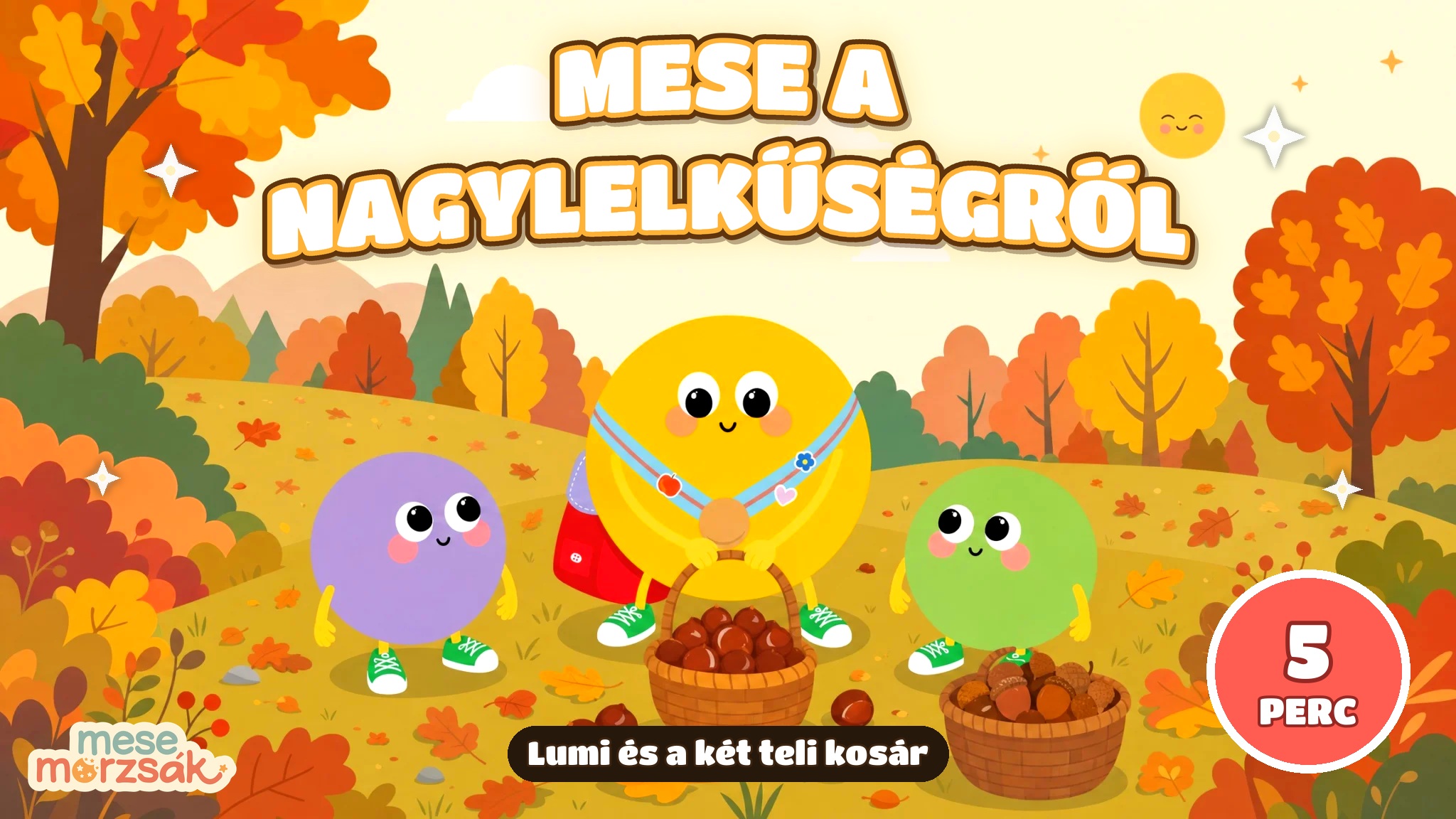 Reggeli mese gyerekeknek – Lumi és a két teli kosár, mese a nagylelkűségről