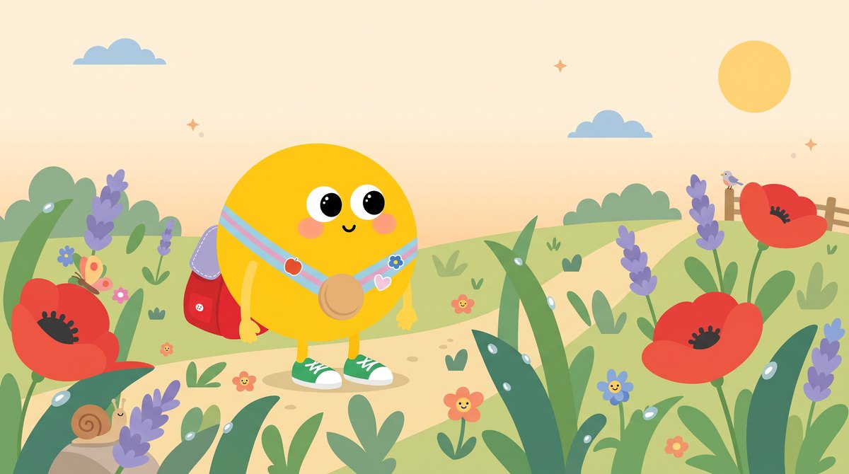 Esti mese gyerekeknek – harmatos pipacsos rét kora reggel