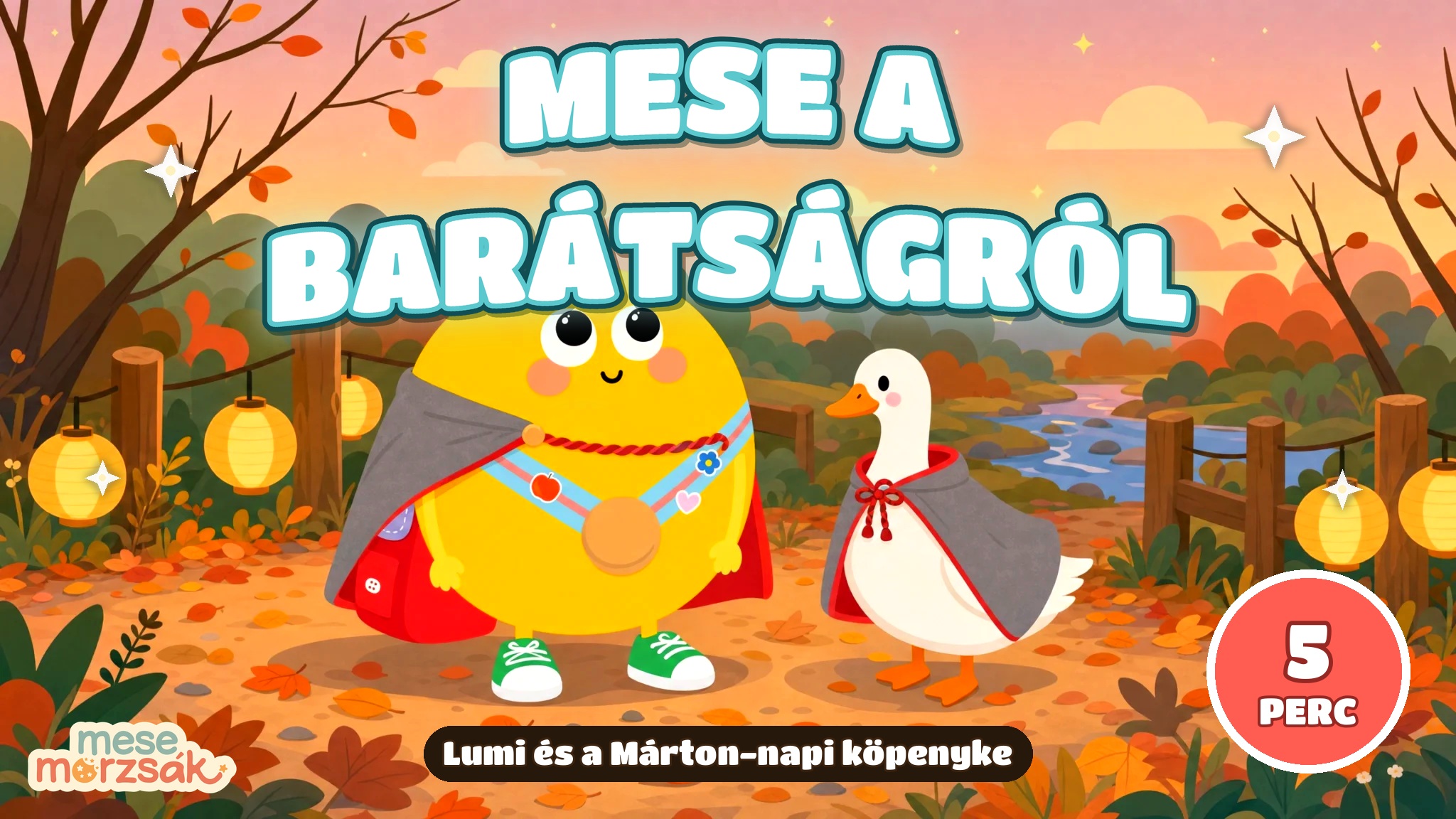 Fejlesztő mese gyerekeknek – Lumi és a Márton-napi köpenyke, mese a barátságról