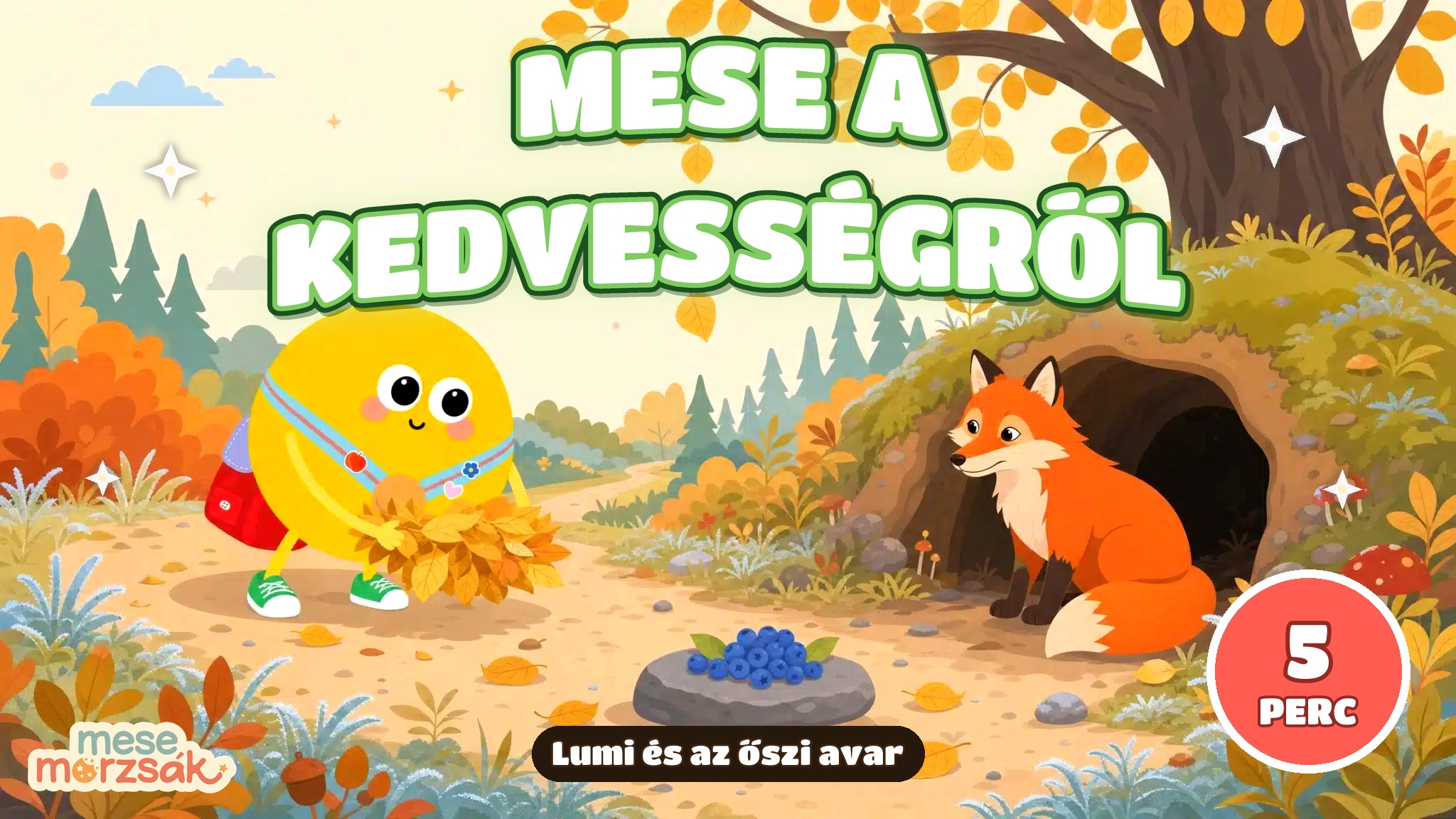 Esti mese gyerekeknek – Lumi és az őszi avar, mese a kedvességről