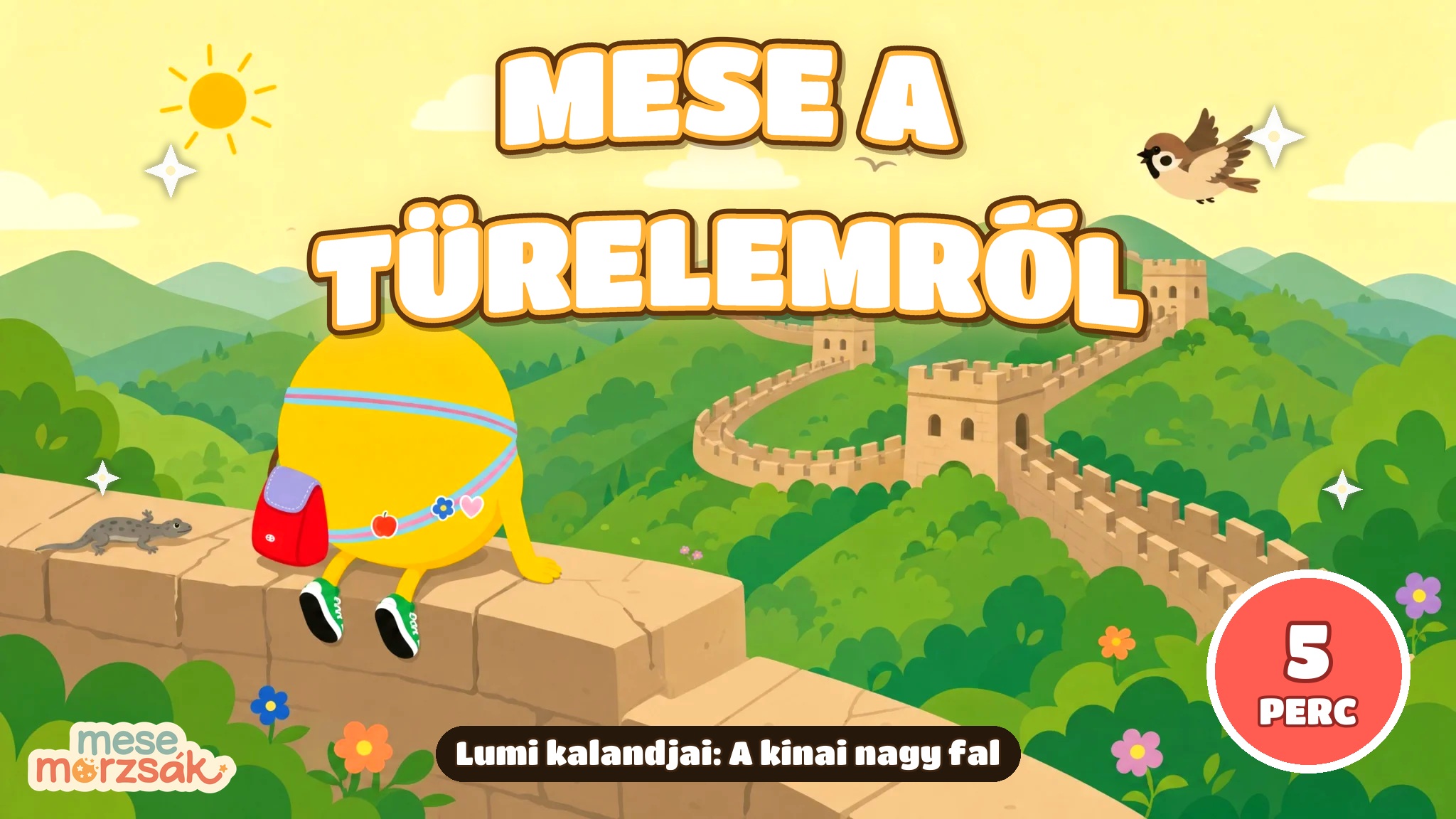 Fejlesztő mese gyerekeknek – Lumi kalandjai: A kínai nagy fal, mese a türelemről
