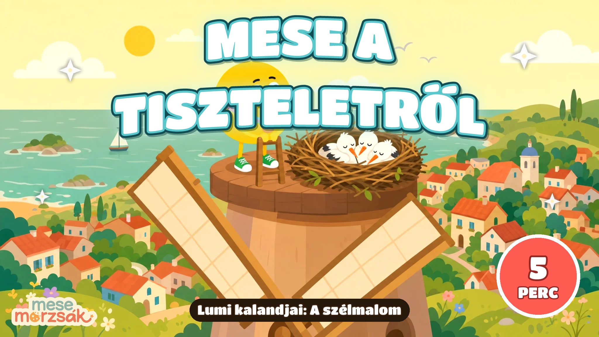 Fejlesztő mese gyerekeknek – Lumi kalandjai: A szélmalom, mese a tiszteletről