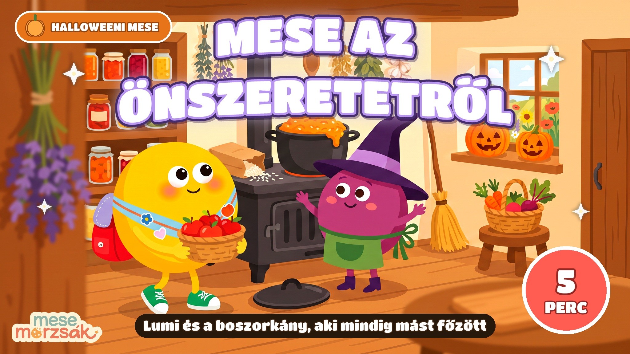 Halloween mese gyerekeknek – Lumi és a boszorkány, aki mindig mást főzött, mese az önszeretetről