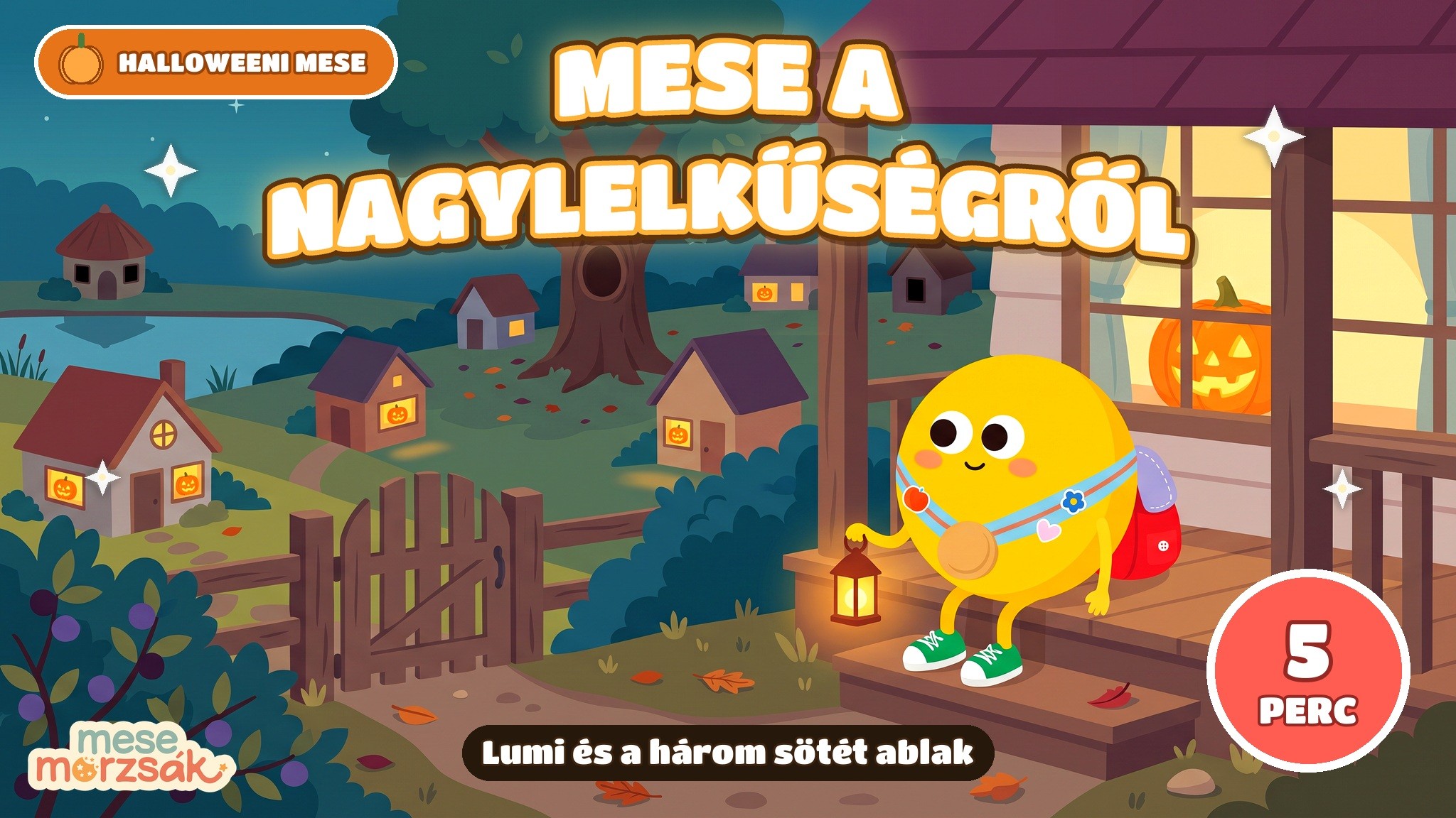 Halloween mese gyerekeknek – Lumi és a három sötét ablak, mese a nagylelkűségről